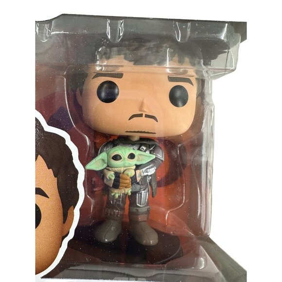 Funko Pop Star Wars The Mandalorian with Grogu Figurine NWT #461 - Picture 2 of 7